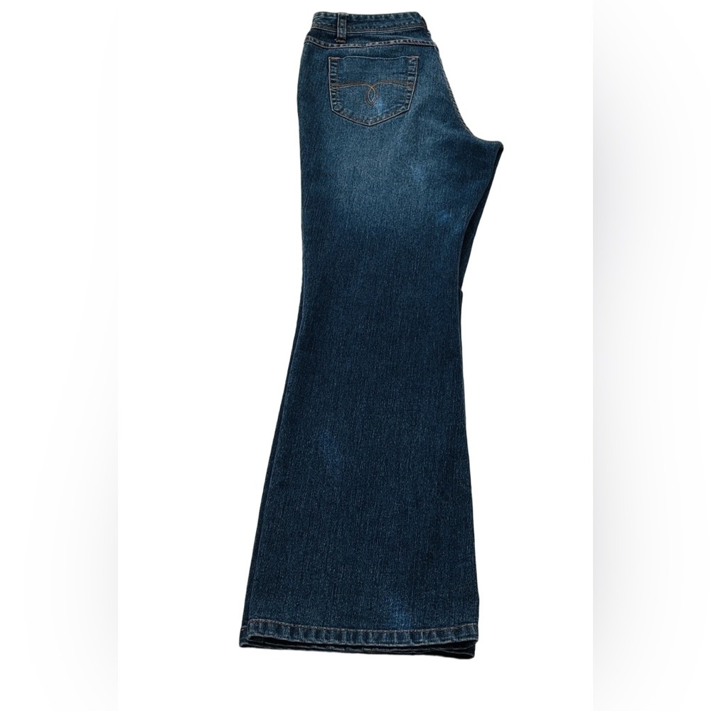 Style & Co Flared Jeans, Size 10, Blue Denim - Picture 2 of 9